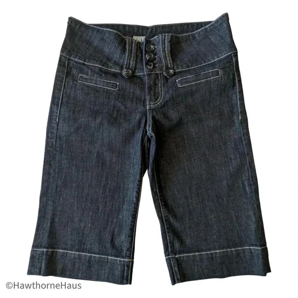 #447 KUT From The Kloth Skimmer Jeans Size 2 Dark Wash Stretch Straight Leg